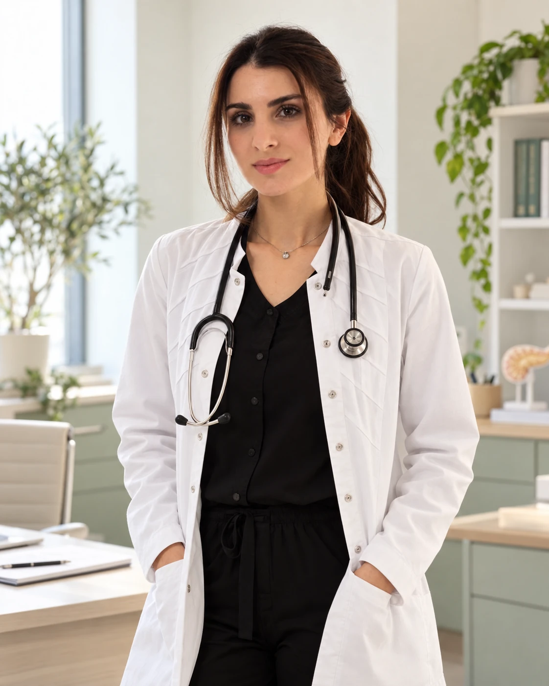 Милена Никогосян — доработанный портрет на основе ее фотографии